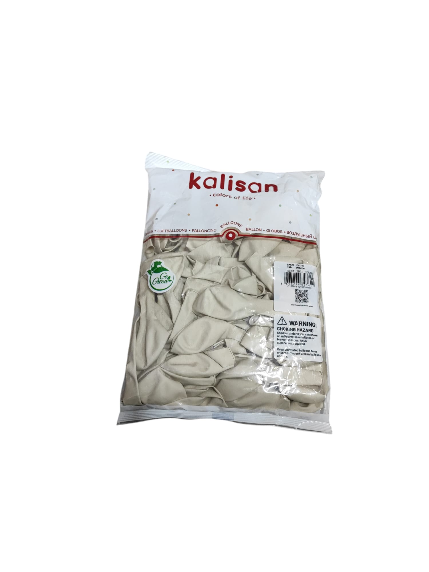 toptan kalisan retro white beyaz balon 100 lü